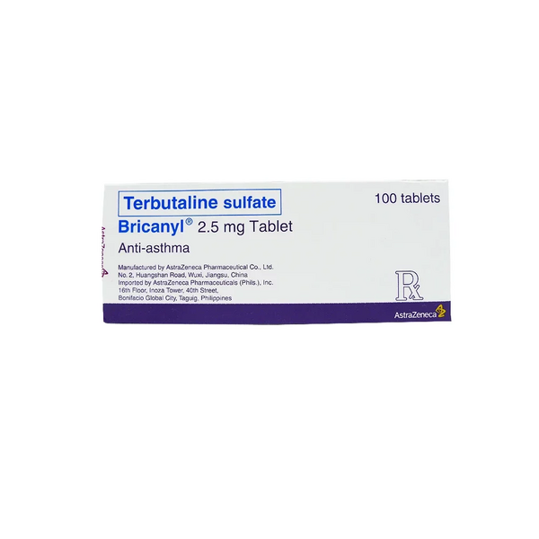 BRICANYL Terbutaline Sulfate 2.5mg Tablet 1's price in the Philippines ...